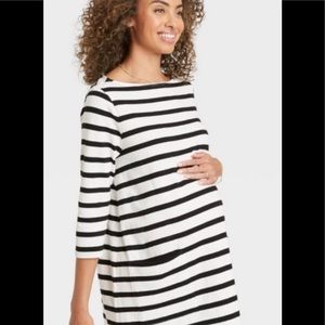 EUC - Nines by Hatch for Target - Maternity - knit striped dress - M